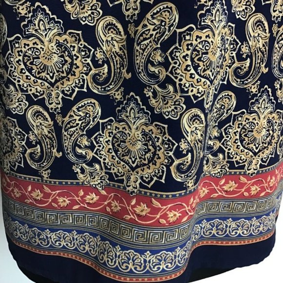 Vintage- Tan Jay Medallion/Paisley Button Down - Picture 7 of 9